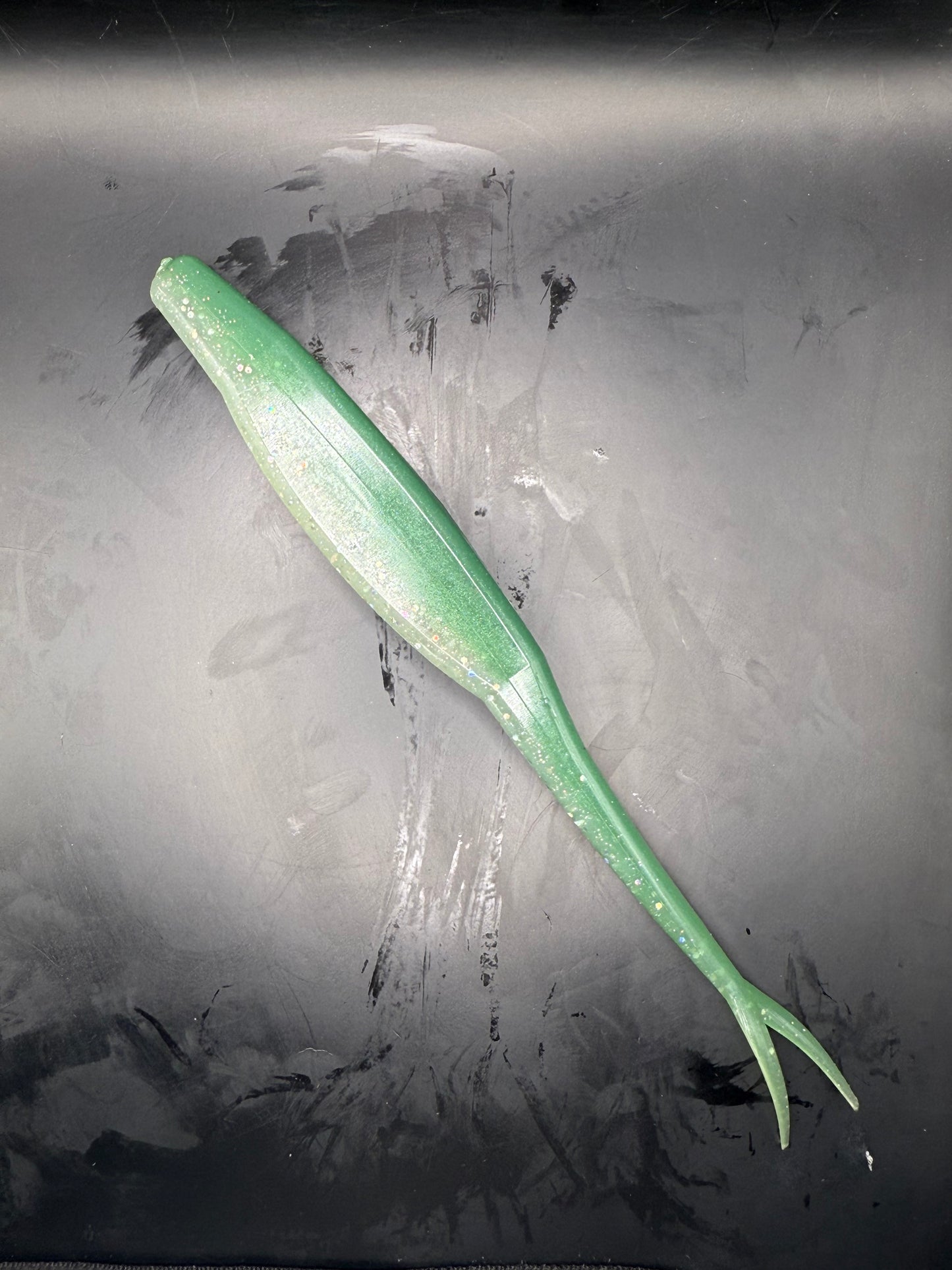 8" ShockTail Fluke Greenback Shad