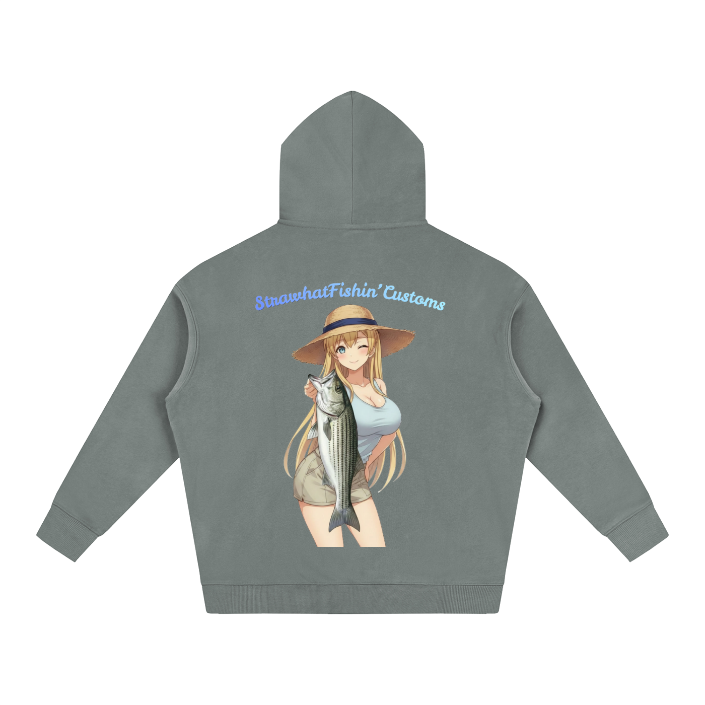 Striped Sally Oversize Fleeced Hoodie
