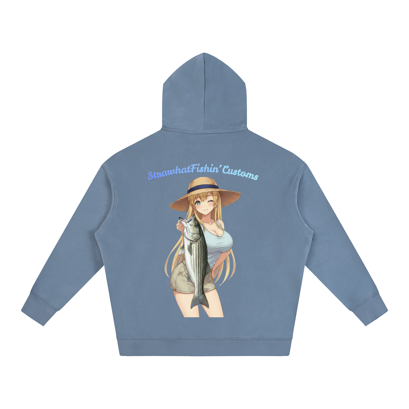 Striped Sally Oversize Fleeced Hoodie