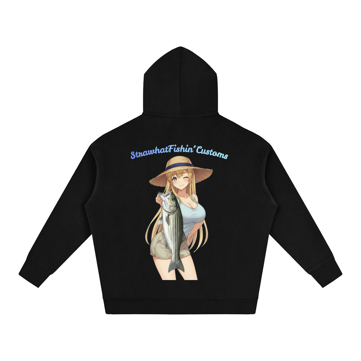 Striped Sally Oversize Fleeced Hoodie