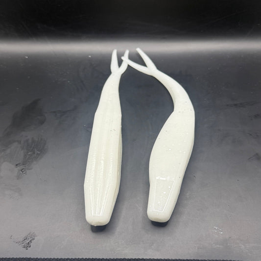 8" ShockTail Fluke Pearly White