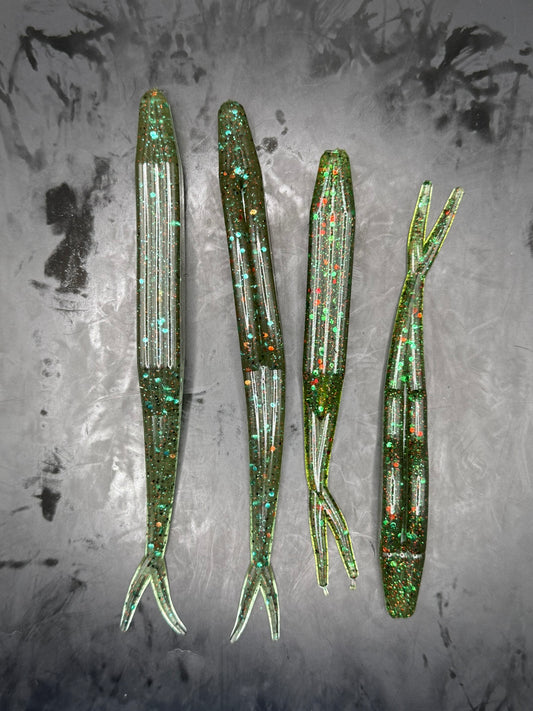 ShockTail Fluke Jr. Green Watermelon