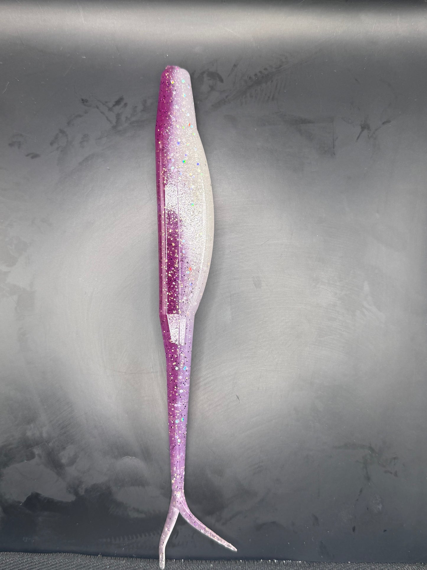 8" ShockTail Fluke Ghost Grape