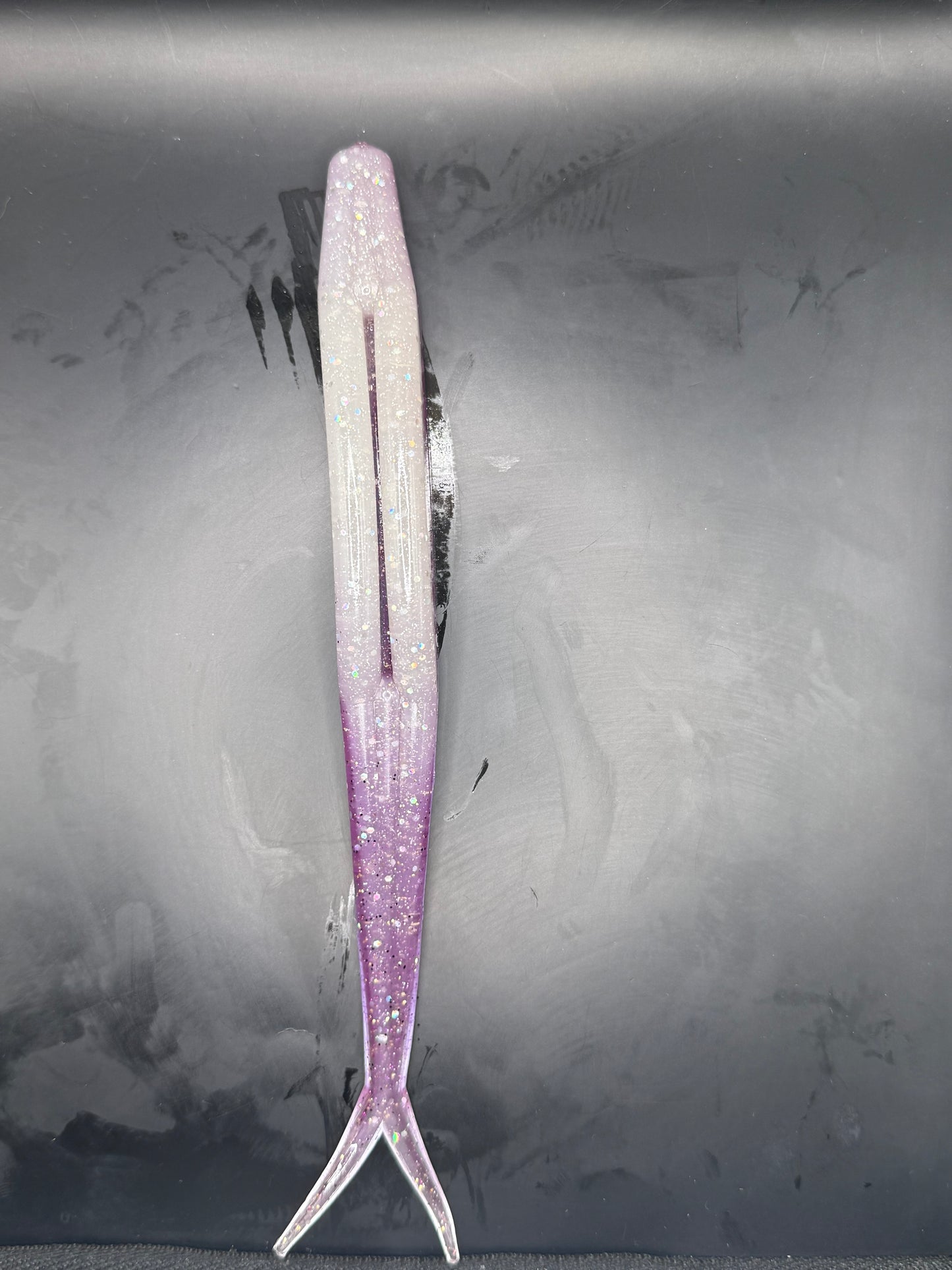 8" ShockTail Fluke Ghost Grape