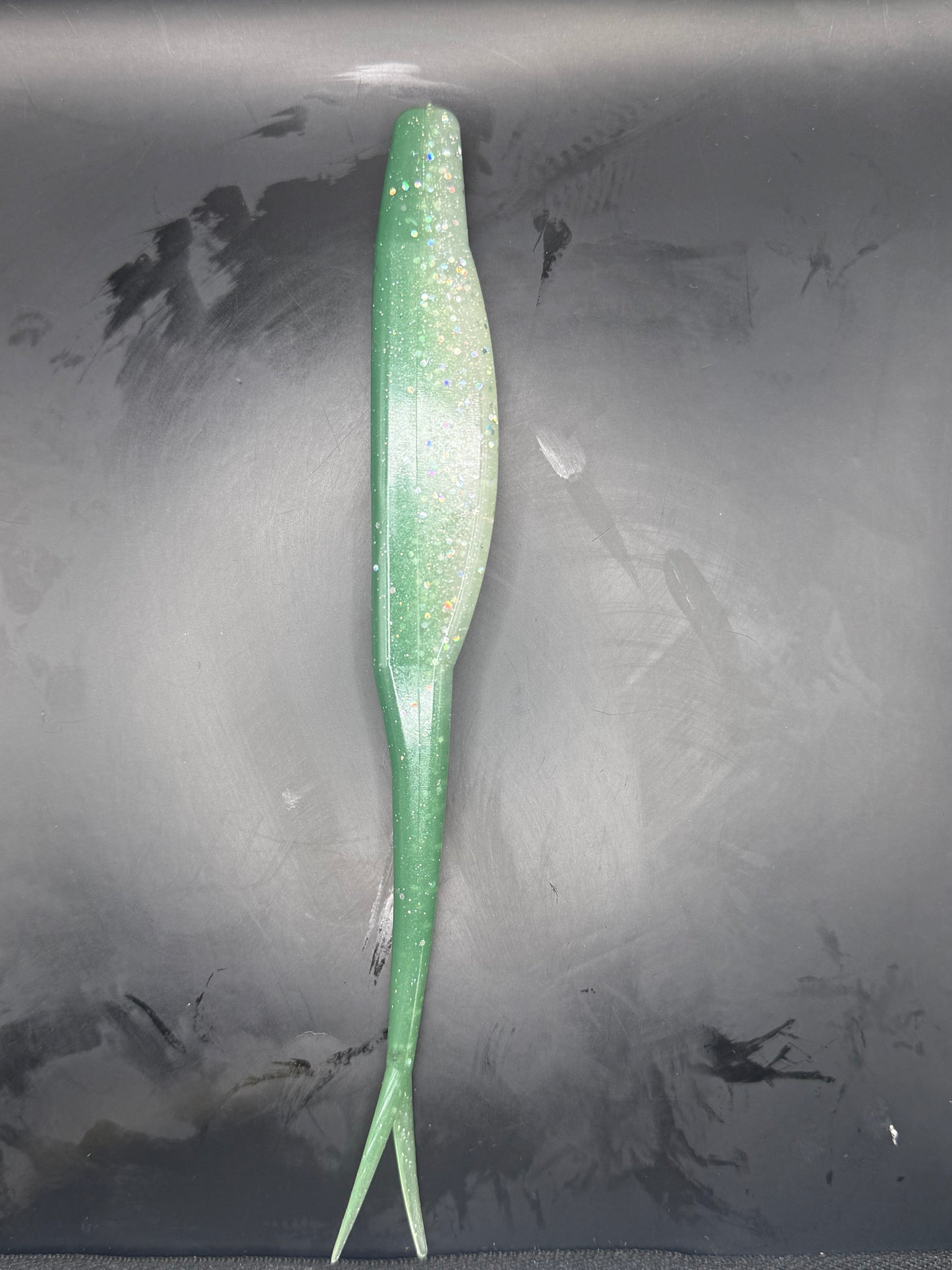 8" ShockTail Fluke Greenback Shad