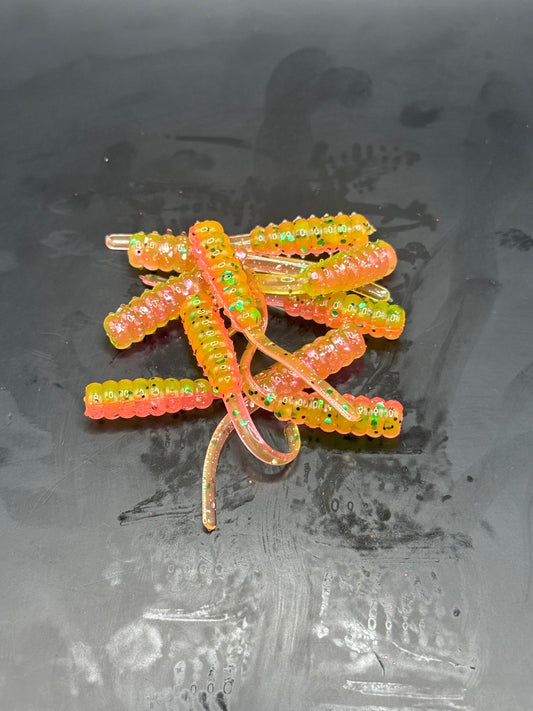2" Trout Taffy Pink Lime Twist