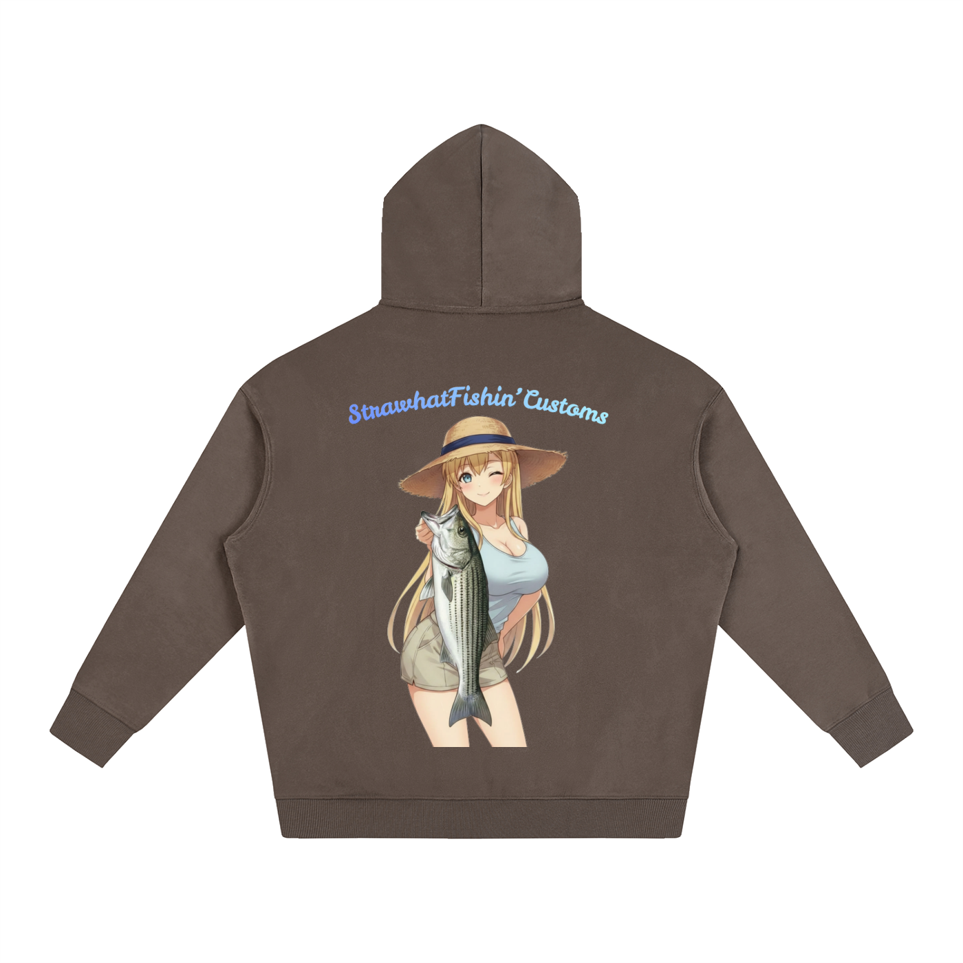 Striped Sally Oversize Fleeced Hoodie