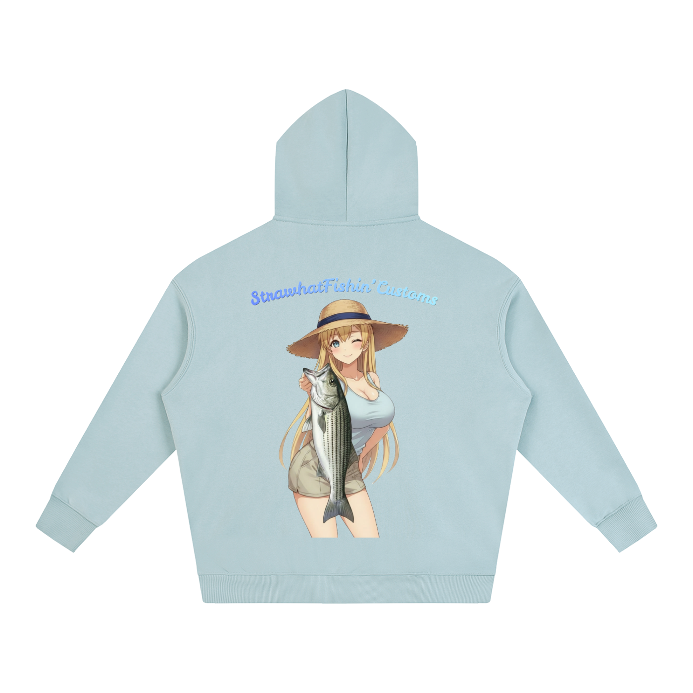 Striped Sally Oversize Fleeced Hoodie