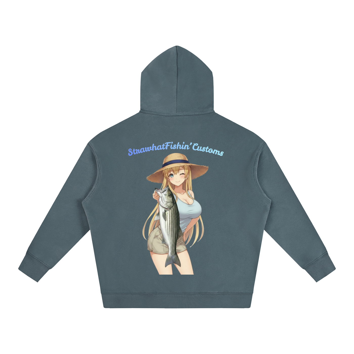 Striped Sally Oversize Fleeced Hoodie